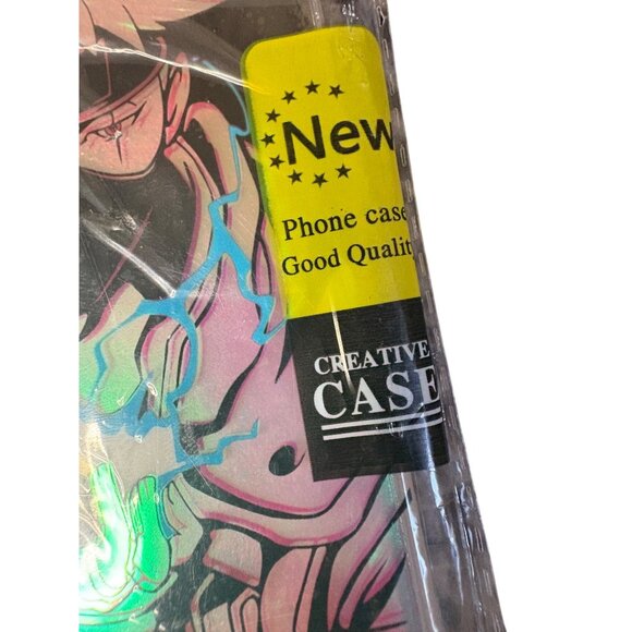 iPhone 14 Pro Max Green Laser-Effect Anime Design Hard Cover Case With Grip - Picture 4 of 8